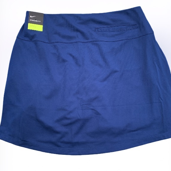 NWT Nike Dri-Fit Ladies Navy Golf Skort Skirted Short - Picture 4 of 10